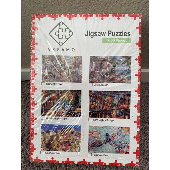 NEW ARFAMO 6 Puzzles 1000 Pieces Jigsaw Puzzle Sealed - Picture 1 of 1
